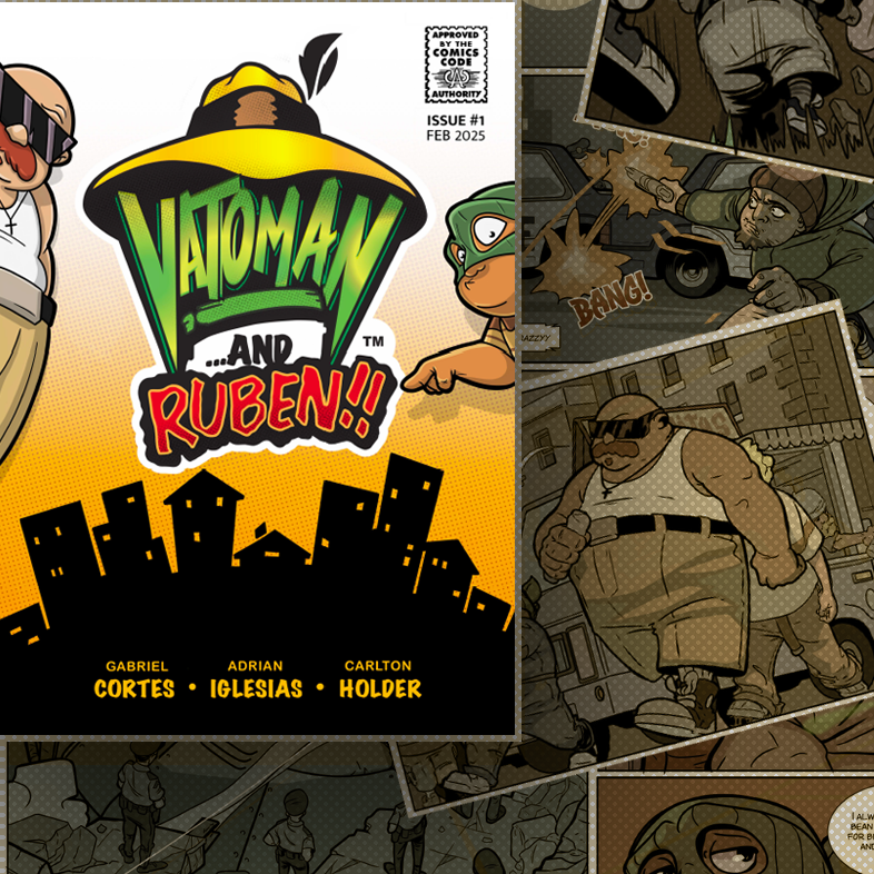 VATOMAN and RUBEN!! First issue collage